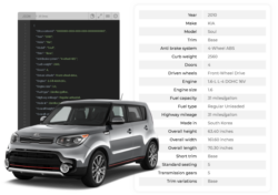 Vehicle specifications API