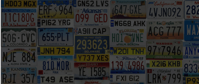 License plate API