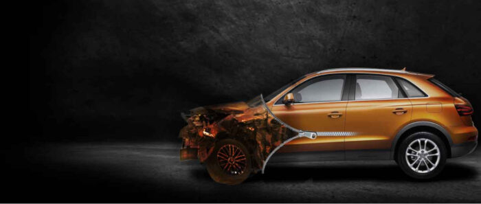 Damaged car