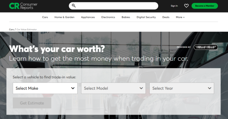 consumer reports car value calculator