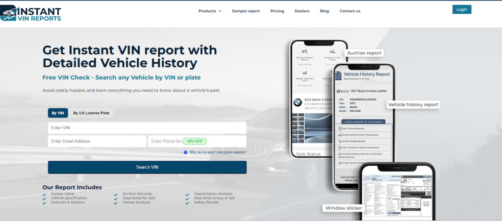 Instant VIN Reports