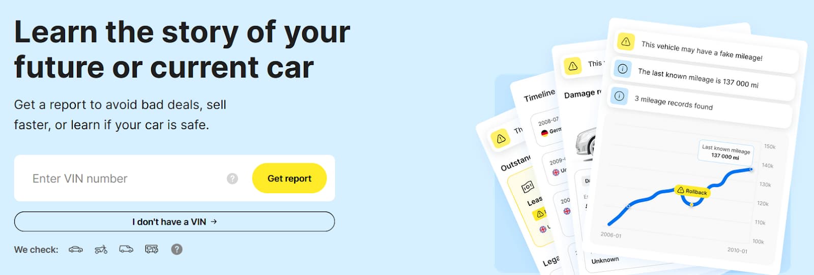 AutoCheck: Best for Vehicle Evaluation
