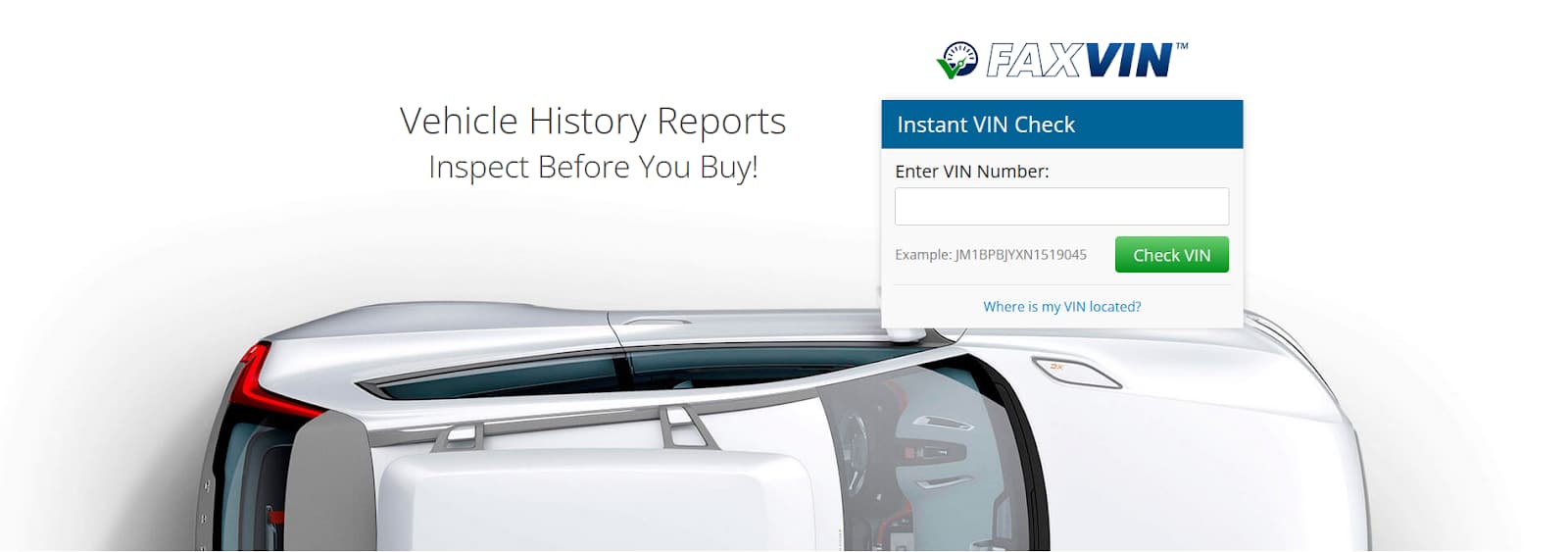 FaxVIN: Best for All-In-One Place Auto Data
