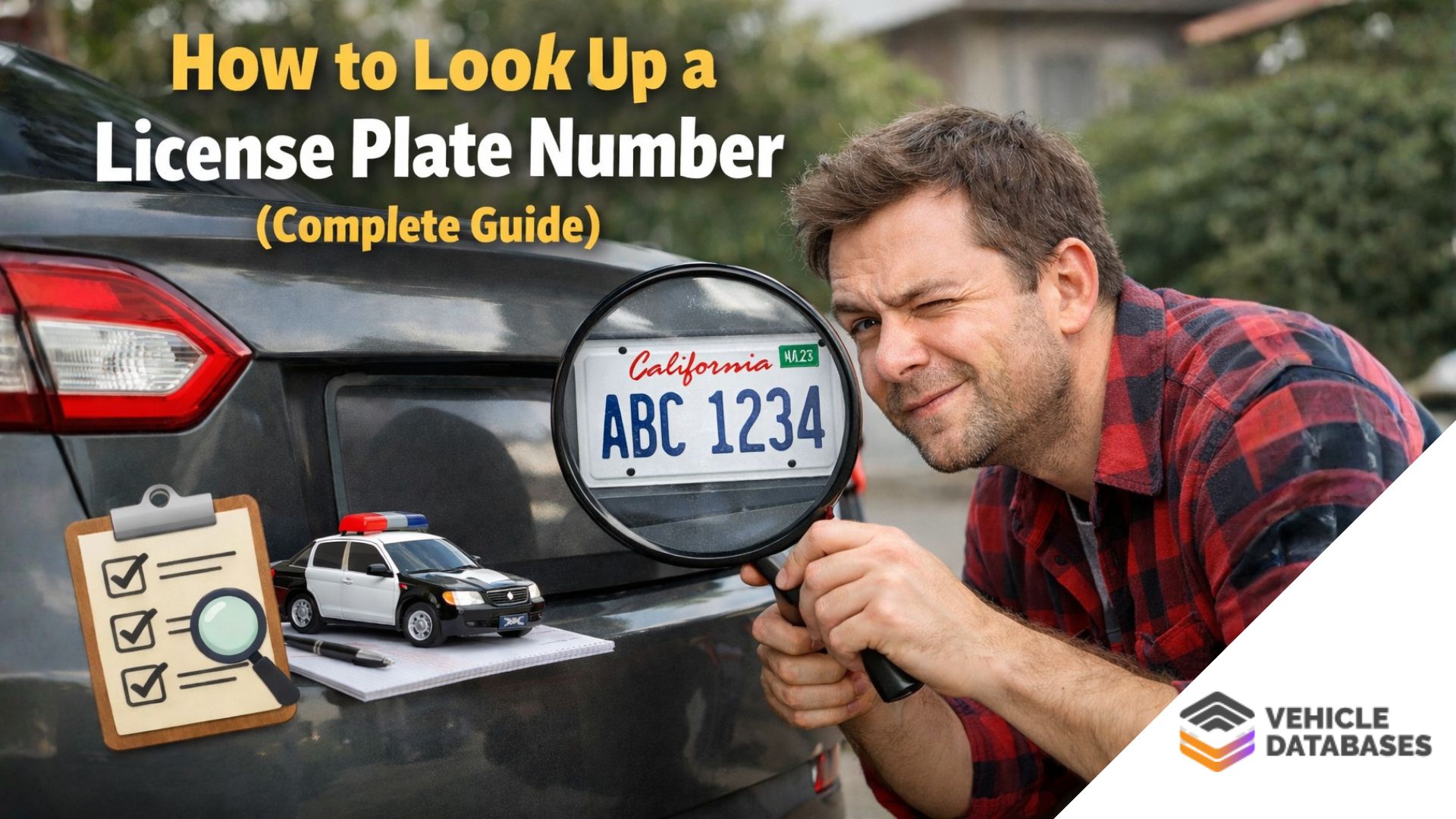 How to Look Up a License Plate Number