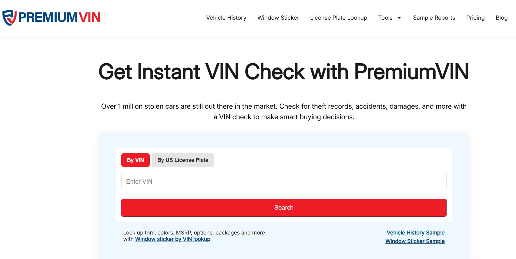 PremiumVIN Website PremiumVIN Website